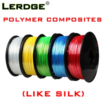 LERDGE PLA Silk Texture Filament 1.75 мм полимерни композити, богат блясък копринена материя макара направи си САМ 3D принтер части 1 кг