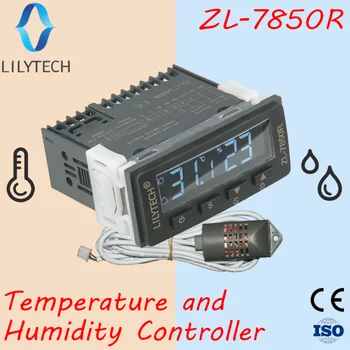ZL-7850R, RS485, супер дълъг кабел на сензора, супер регулатор висока влажност на въздуха и температура, регулатор на инкубатора, Lilytech