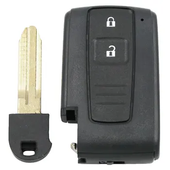 2 бутон от дистанционното на ключа на автомобила калъф за Toyota Prius 2004 2005 2006 2007 2008 2009 Corolla Verso Camry с / без необрезанного остриета