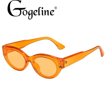 Нови стилни овални слънчеви очила на Жените и мъжете стари ретро малка рамка женски дамски слънчеви очила хип-хоп прозрачни очила с UV400