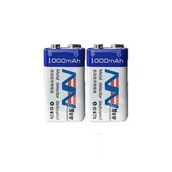 SHSEJA 1000mAh SUPER BIG 9V li-ion lithium 9 Volt Batterie Hersteller garantie+1бр 2-слот за smart 9V AA AAA 18650 и Зарядно устройство