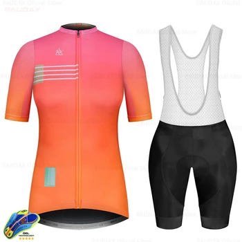 Дамски велосипедна Майк 2020 Pro Team Raudax Cycling Clothing Quick Dry Racing Sport Мтб Bicycle Jersey Bike Uniform Триатлон