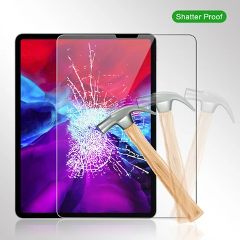3 бр. / компл. за iPad 12.9 прозрачен протектор на екрана анти-пръстови отпечатъци анти-масло против надраскване 9hd Tablet закалено стъкло филм