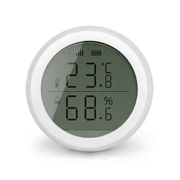 EWelink LCD Screen Display Temperature And Humidity Smart Sensor Smart Home APP Remote Control Zigbee Smart Home джаджи