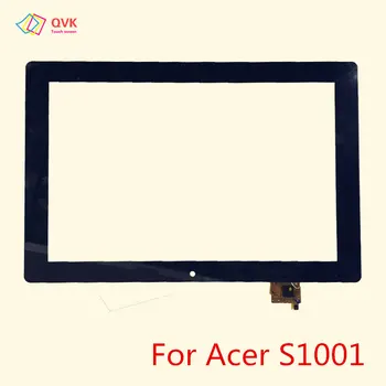 Черно 10.1 инча за Acer One 10 (S1002) (S1001) tablet капацитивен сензорен панел, ремонт на резервни части Безплатна доставка