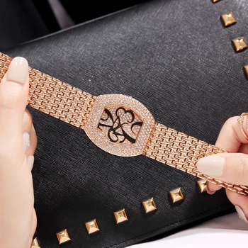 Cacaxi дамски часовници луксозна марка мода Crystal ръчен часовник дамски рокли уникални часовници коледни подаръци Relogio feminino A168