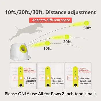 АФП Interactive Automatic Dog Топка Launcher, машина за хвърляне на топки за тенис, играчка за дресура на кучета, Питчинговая машина, на 3 топки в пакет