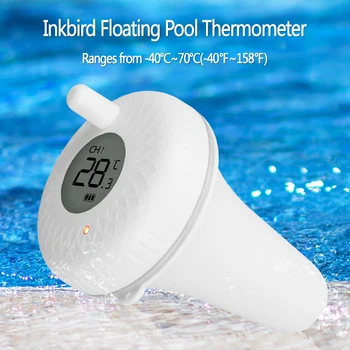 Inkbird IBS-P01R Special for Swimming Pool Wireless Floating Pool Thermometer with Premium Quality for Max&Min Temperature Data