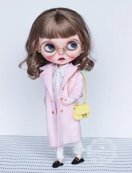 Безплатна доставка ръчно изработени кукла облекло ветровка палто за bjd ob24 Blyth кукла играчки аксесоари за подарък
