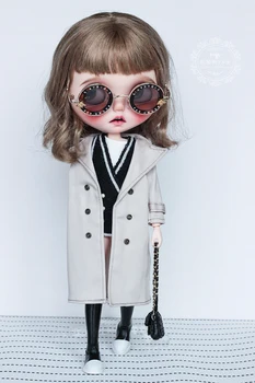 Безплатна доставка ръчно изработени кукла облекло ветровка палто за bjd ob24 Blyth кукла играчки аксесоари за подарък