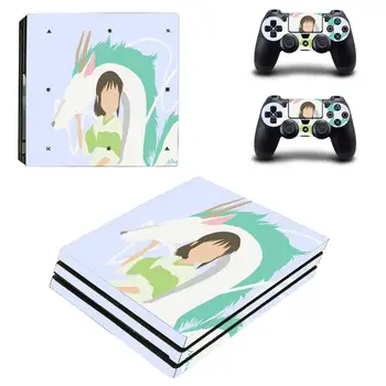 Аниме Spirited Away PS4 Pro Stickers Play station 4 Skin Sticker Decal Cover For PlayStation 4 PS4 Pro Console & Controller Skin
