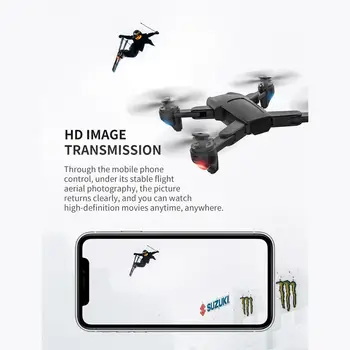 Нов дрон 4K HD камера, WIFI, Dual Camera Follow Me Quadcopter FPV Smart Drone Long Battery Life Altitude Hold RC