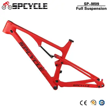 Spcycle Carbon Full Suspension Frame 27.5 er Plus 29er МТБ Mountain Bike Frame BB92 148*12mm Boost 27.5+