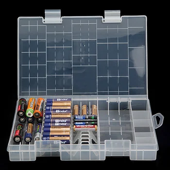 HFES Brand New Multi-function AAA AA C, D, 9V Battery Holder Hard Plastic Case Storage Box, стелажи