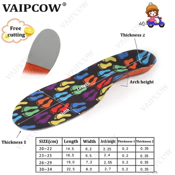 EVA 3D ортопедични стелки за плоскостъпие децата и децата арочная подкрепа стелка за воловьих краката Детски ортопедични обувки грижа за краката поставяне