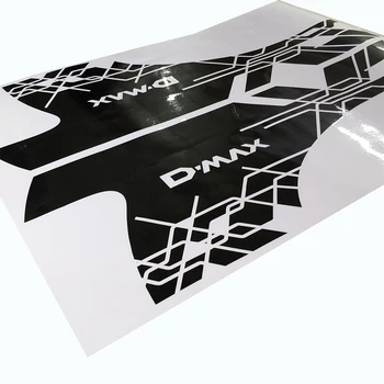 4 бр странична врата и задни линия на веригата ивица графичен винил стикер на колата за isuzu d-max 2012-2019 CABINE CREW 4X4 2019 XRUNER