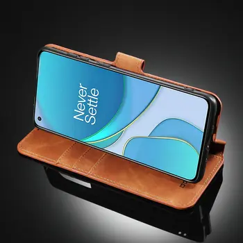 За One Plus 8T флип калъф ретро кожа слот за карти портфейл Skin for OnePlus 8T Case Oneplus 8 Pro 8Pro 8 T Т8 капак на телефона Fundas