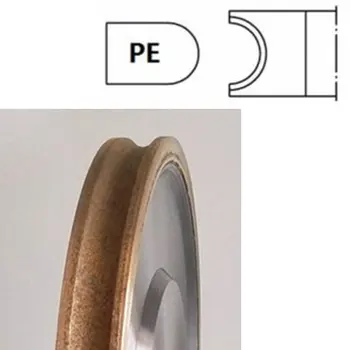 Шлайфане кръг молив Диаманта плосък Абразивни кръг ъгъл V Абразивни кръг за машини Edger стъклен формата 3~12mm