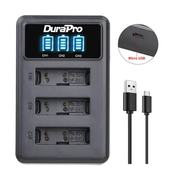 5x 1860mAH NP-BX1 замяна батерия +LED 3 порта USB зарядно устройство за SONY DSC RX1 RX100 RX100iii M3 M2 WX300 HX300 HX400 HX50 HX60