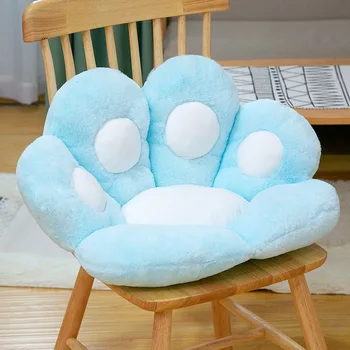 Мек плюшен Мечи лапа под формата на възглавници топъл стол подови възглавници уютна люлка възглавница подарък за момичета
