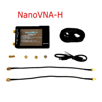 Оригинален Hugen NanoVNA-H4 H 4inch/2.8-инчов LCD/VNA вектор мрежов анализатор HF VHF UHF антена анализатор + калъф+ кутия + батерия