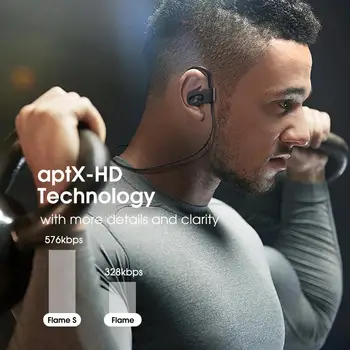 Mpow Flame ' S Aptx-HD Sound iPX7 Sweatproof Bluetooth 5.0 Безжични спортни слушалки CVC 8.0 намаляване на шума 12h възпроизвеждане с микрофон