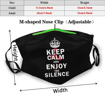 Keep The Silence Rose Adult Kids Reusable Фпч2.5 Filter Mask Devotee Devotees Keep Спокойно Keep Спокойно Mode Dm Dave Gahan Enjoy The