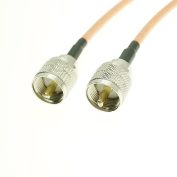 UHF male plug to UHF male Jumper Pigtail RG142 RG-142 M17/60 коаксиален радиочестотни кабел