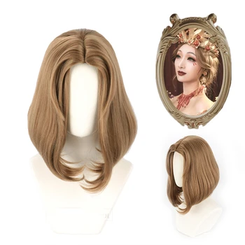 Играта Идентичност V Blood Queen Mary Мари cosplay перука Madame недостиг на жени кафяв директен огнеупорни влакна коса перуки