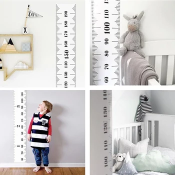 Baby Height Ruler Child Growth Size Chart Measure Ruler за детска стая украшение детска фотография творчески снимка подпори декор