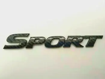 ABS въглеродни влакна Спорт икона на автомобила крило емблема на стикер за polygonum