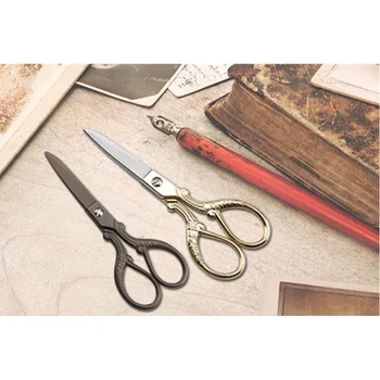 Неръждаема стомана европейски стил стари ножици класическа бродерия професионални портновские ножици Ръчни инструменти направи си САМ тъканни ножици