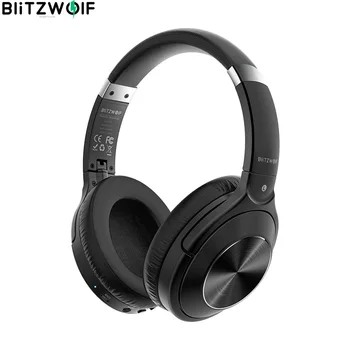BlitzWolf BW-HP3 Wireless bluetooth Headphone 40mm Driver Graphene Membrane HiFi Stereo Over-Ear шумоподавляющая детска слушалки