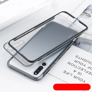 За Huawei Honor Magic 2 Case slide Cover луксозен пълен защитен корпус от матирана полупрозрачна обвивка телефон за седалките Honor Magic2