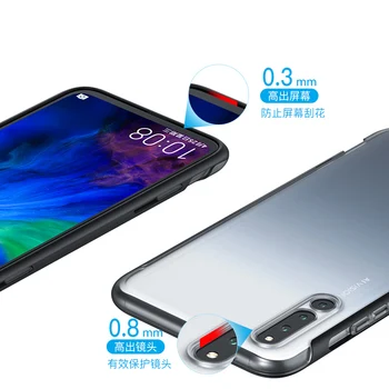 За Huawei Honor Magic 2 Case slide Cover луксозен пълен защитен корпус от матирана полупрозрачна обвивка телефон за седалките Honor Magic2