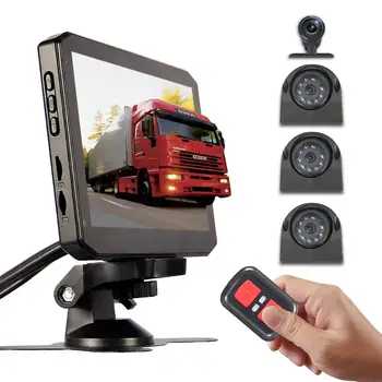 SYS 4CH 1080P WiFi Truck Dash cam DVR с Централната рекордером камера 7.0