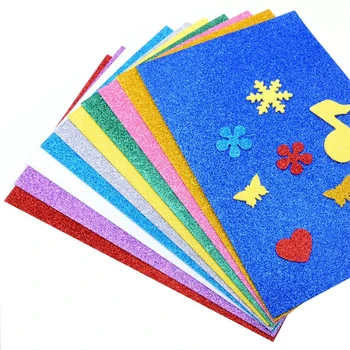 10 бр./компл. 2 мм дебелина оригами Хартия от едната страна е брилянтен сгъваем плътен цвят хартия децата ръчно изработени САМ scrapbooking занаят украса