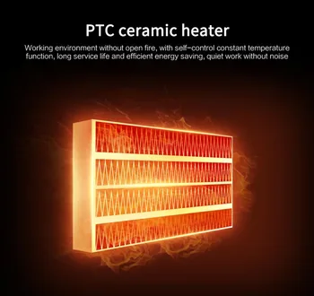 Керамични електрически нагревател мини преносим плъгин лично пространство е по-топло за вътрешно отопление на домашния офис, регулируем термостат