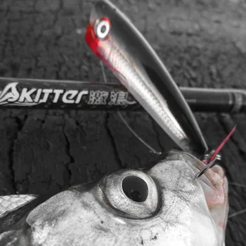 Rapala е Марка X-Xrp07 Surface of the Water Casting Fishing Lure 11g 7 3D Body With hooks Two No. 5 Hard Лъжливи Lure