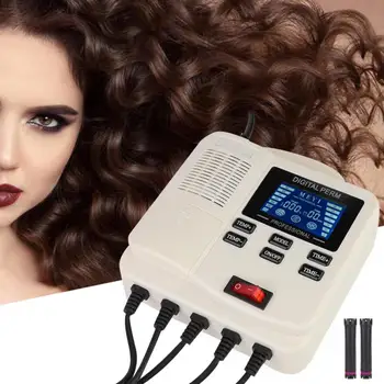 Портативен мини цифров PTC нагревател на косата Перм машина на ролка за оформяне на косата инструмент за актуализации на домашния салон фризьорски салон дигитален инструмент за подреждане