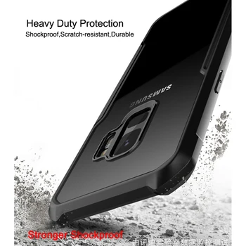 За Samsung Galaxy S9 Plus Case XUNDD противоударная въздушна възглавница за Galaxy Note 9 Case прозрачно задната част на кутията на КОМПЮТЪР, за Galaxy S9