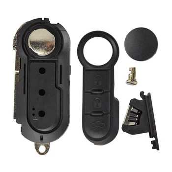 OkeyTech 3 бутон на дистанционното модифицирано флип ключ на автомобила калъф за Fiat 500 И Panda Punto, Bravo Auto Uncut Blade Car Alarm sip22 blade