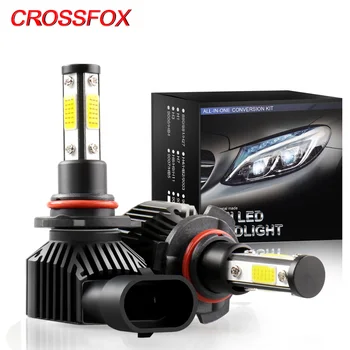 CROSSFOX led H11 h9 h8 H7 LED 9005 HB3 9006 HB4 диод комплект фарове крушки високо приглушена светлина авто лампа 12V 6000K 360 градуса