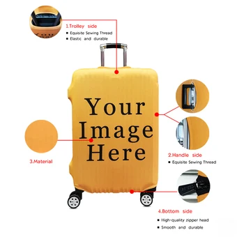 карта на света / животински принт дебела капака на багажника пътни принадлежности Еластична капака на куфара пътна количка чанта за носене на защитни калъфи