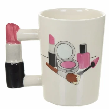 3D ръчно рисувани чаши момиче инструменти за красота дръжка Ptinting чай, кафе, чаша по чаша, персонални чаши за подарък