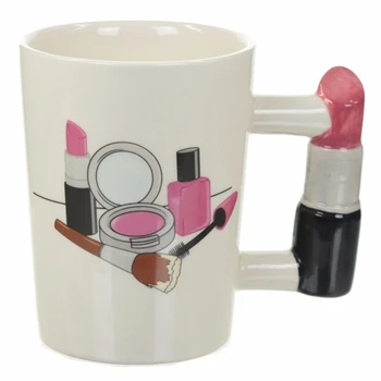 3D ръчно рисувани чаши момиче инструменти за красота дръжка Ptinting чай, кафе, чаша по чаша, персонални чаши за подарък