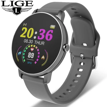 LIGE Sports Smart Watch мъже и жени, фитнес тракер монитор на сърдечната честота, кръвното налягане водоустойчив IP67 смарт часовници за iPhone