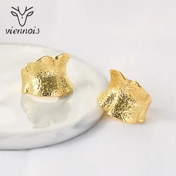 Viennois Dubai Gold Earring Stud High Polished Stud обеци маншет бижута за жени, бижута обици