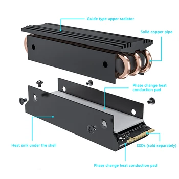 M. 2 NGFF SSD Heatsink NVME 2280 Solid State Drive Coolers Solid State Hard Disk Drive Radiator Cooler Cooling Pad за настолни КОМПЮТРИ