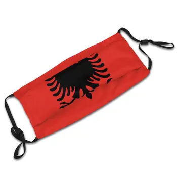 Албания флаг унисекс многократна употреба маска за лице с филтър против мъгла пылезащитная маска защита Маска респиратор устата муфель